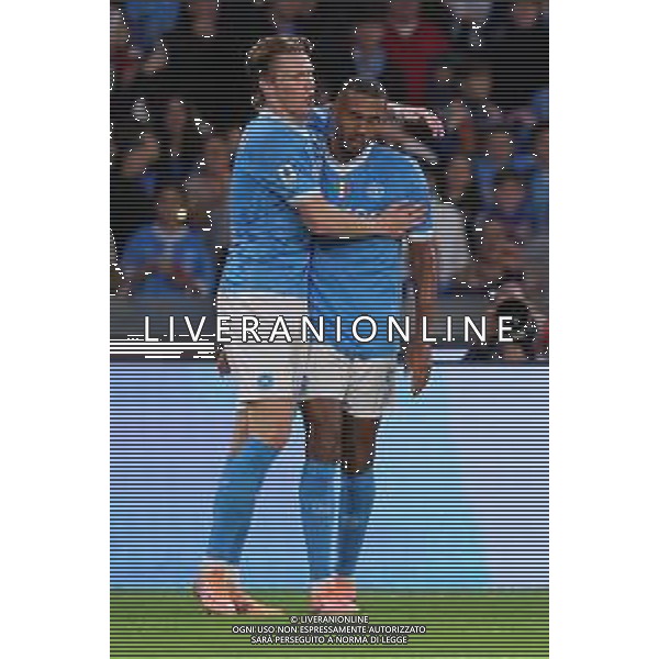 Napoli, Inter Nella Foto: esultanza Scott Francis Mctominay Foto Mosca, Ag.Liverani -NAPOLI vs INTER CAMPIONATO CALCIO SERIE A 25.10.2025 ©MOSCA - AGENZIA ALDO LIVERANI SAS