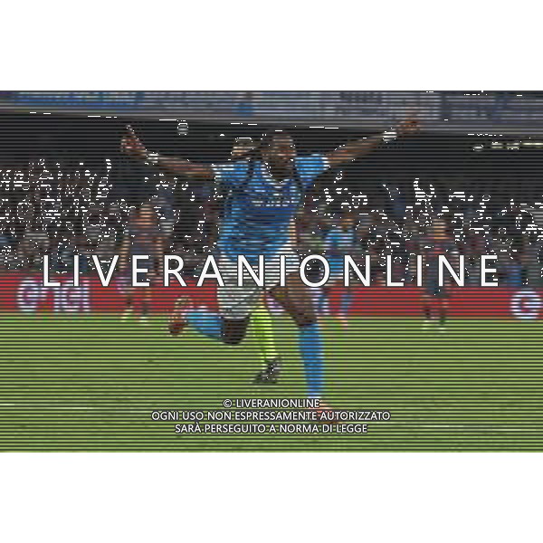 Napoli, Inter Nella Foto: esultanza Frank Anguissa dopo il gol Foto Mosca, Ag.Liverani -NAPOLI vs INTER CAMPIONATO CALCIO SERIE A 25.10.2025 ©MOSCA - AGENZIA ALDO LIVERANI SAS