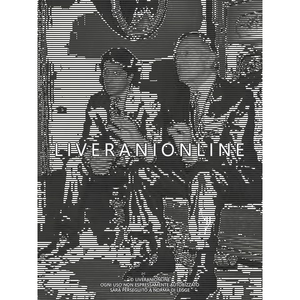 NEG-RETROSPETTIVA PIETRO BARILLA INDUSTRIALE NELLA FOTO PIETRO BARILLA CON IL FIGLIO LUCA A PARMA NELL\'ANNO 1989 AG ALDO LIVERANI SAS