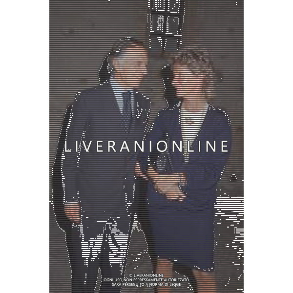 DIAP-RETROSPETTIVA PIETRO BARILLA INDUSTRIALE NELLA FOTO PIETRO BARILLA CON LA MOGLIE MARILENA A PARMA NELL\'ANNO 1989 AG ALDO LIVERANI SAS