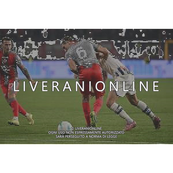 TVRG Cremonese vs Atalanta nella foto Federico Baschirotto (Cremonese) e Nikola Krstovic (Atalanta) Cremona 25-10-2025 Stadio Giovanni Zini Cremonese vs Atalanta Campionato Serie A Enilive - 8a giornata foto Roberto Garavaglia/Agenzia Aldo Liverani sas