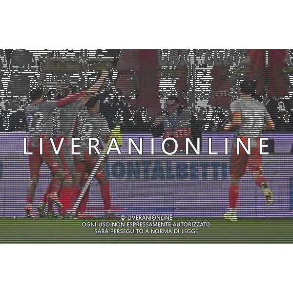 TVRG Cremonese vs Atalanta nella foto giocatori Cremonese esultanza dopo il gol dell\'1 a 0 Cremona 25-10-2025 Stadio Giovanni Zini Cremonese vs Atalanta Campionato Serie A Enilive - 8a giornata foto Roberto Garavaglia/Agenzia Aldo Liverani sas