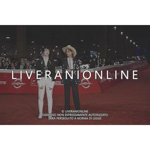 Roma 25 Ottobre 2025 Rome Film Fest - Red Carpet del Film "LA CHITARRA NELLA ROCCIA ‚ “LUCIO CORSI DAL VIVO ALL\'ABBAZIA DI SAN GALGANO" Nella Foto: Lucio Corsi, Tommaso Ottomano Foto Credit: Andrea Bracaglia AG ALDO LIVERANI SAS