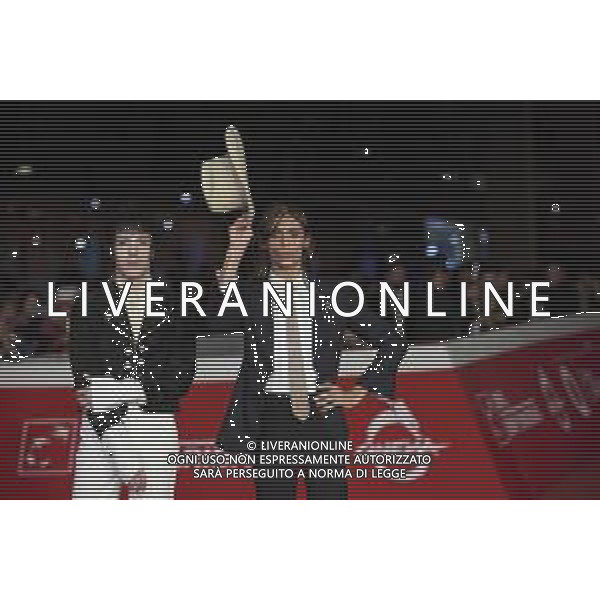 Roma 25 Ottobre 2025 Rome Film Fest - Red Carpet del Film "LA CHITARRA NELLA ROCCIA ‚ “LUCIO CORSI DAL VIVO ALL\'ABBAZIA DI SAN GALGANO" Nella Foto: Lucio Corsi, Tommaso Ottomano Foto Credit: Andrea Bracaglia AG ALDO LIVERANI SAS