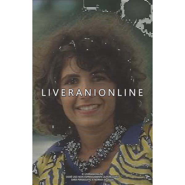 DIAP-RETROSPETTIVA ROBERTA MANFREDI ATTRICE  NELLA FOTO ROBERTA MANFREDI NELL\'ANNO 1985 AG ALDO LIVERANI SAS 