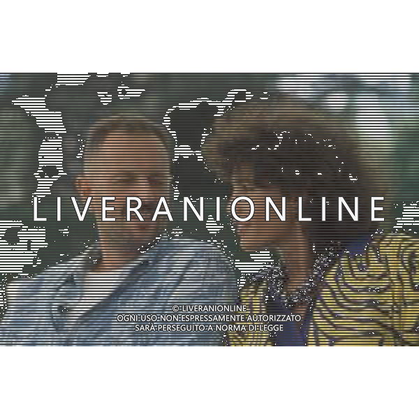 DIAP-RETROSPETTIVA ROBERTA MANFREDI ATTRICE  NELLA FOTO ROBERTA MANFREDI NELL\'ANNO 1985 CON IL MARITO WERNER MASTEN AG ALDO LIVERANI SAS 