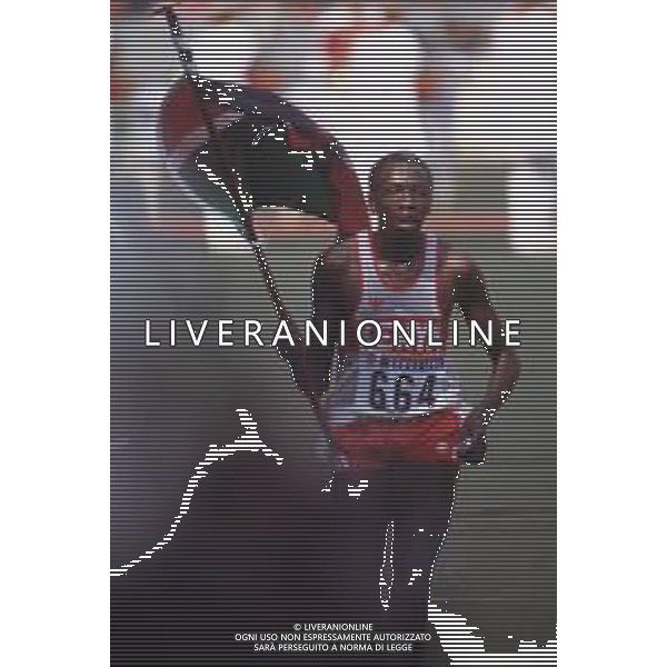 DIAP-RETROSPETTIVA JOHN NGUGI ATLETA NELLA FOTO JOHN NGUGI ALLE OLIMPIADI DI SEUL NELL\'ANNO 1988 AG ALDO LIVERANI SAS