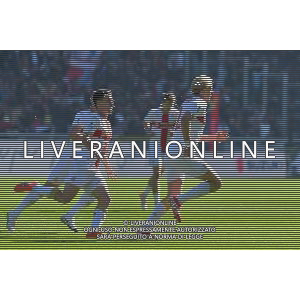 TVMV-Torino 26.10.2025 Stadio Grande Torino @Manuela Viganti/Ag. Aldo Liverani sas Torino vs Genoa Campionato Calcio Serie A Enilive 2025/2026 8a giornata Nella foto: esultanza genoa dopo il gol di morten thorsby