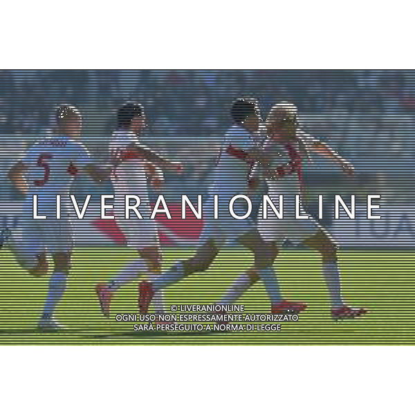 TVMV-Torino 26.10.2025 Stadio Grande Torino @Manuela Viganti/Ag. Aldo Liverani sas Torino vs Genoa Campionato Calcio Serie A Enilive 2025/2026 8a giornata Nella foto: esultanza genoa dopo il gol di morten thorsby