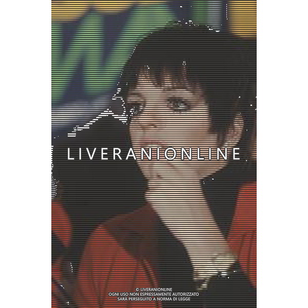 DIAP-RETROSPETTIVA LIZA MINELLI CANTANTE NELLA FOTO LIZA MINELLI A MILANO NELL\'ANNO 1982 AG ALDO LIVERANI SAS