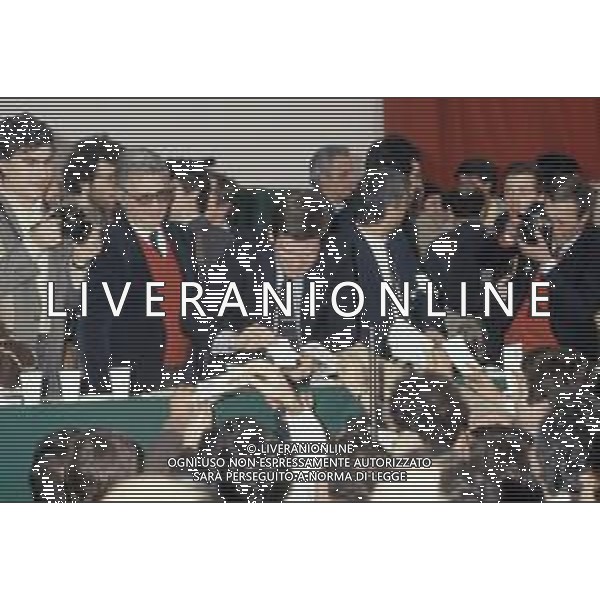 DIAP-RETROSPETTIVA GIORGIO BENVENUTO POLITICO NELLA FOTO GIORGIO BENVENUTO AL CONGRESSO DELLA UIL AL PALAIDO DI MILANO NELL\'ANNO 1984 AG ALDO LIVERANI SAS