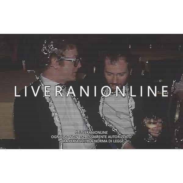 DIAP-RETROSPETTIVA MICHAEL CAINE ATTORE NELLA FOTO MICHAEL CAINE E KENNETH EVERETT NELL\'ANNO 1984 A CANNES AG ALDO LIVERANII SAS