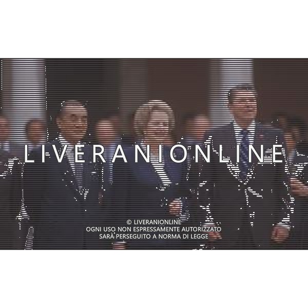 DIAP-RETROSPETTIVA MARGARET THATHCER POLITICA NELLA FOTO MARGARET THATHCER A VENEZIA NELL\'ANNO 1987 CON RONALD REAGAN AG ALDO LIVERANI SAS