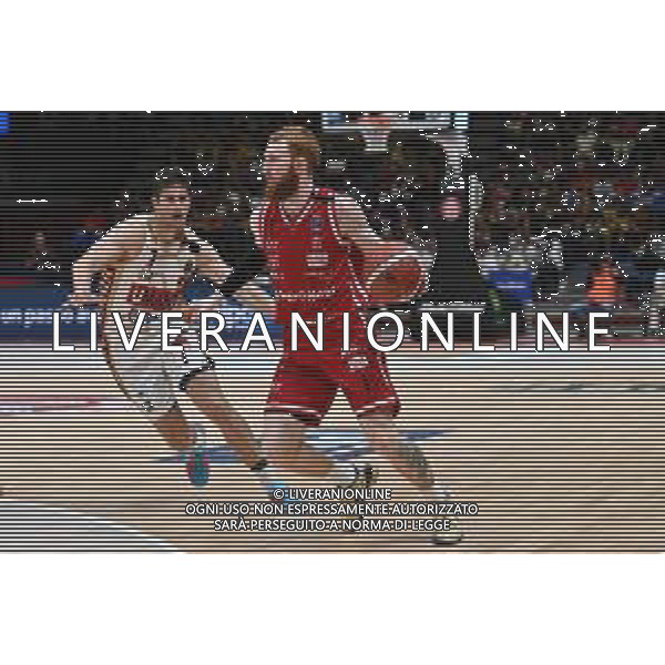 TVRG Olimpia Milano vs Reyer Venezia nella foto Niccolò Mannion (Olimpia Milano) e sulla SX Leonardo Candi (Reyer Venezia) Assago (MI) 26-10-2025 Unipol Forum EA7 Emporio Armani Milano vs Umana Reyer Venezia Campionato Serie A Unipol - 4a giornata foto Roberto Garavaglia/Agenzia Aldo Liverani sas