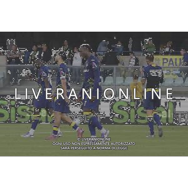 Hellas Veorna players expresses disappointment during Hellas Verona FC vs Cagliari Calcio, 8° Serie A Enilive 2025-26 game at Marcantonio Bentegodi stadium in Verona (VR), Italy, on October 26, 2025. (Photo by Davide Casentini)- AGENZIA ALDO LIVERANI SAS