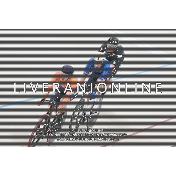 26-10-2025 World Championships Elite Track; Giornata 05; 2025, Lotto; 2025, New Zealand; 2025, Olanda; Viviani, Elia; Stewart, Campbell; Havik, Yoeri; Santiago Del Cile - Velodromo Penalolen; ©SIROTTI - AGENZIA ALDO LIVERANI SAS