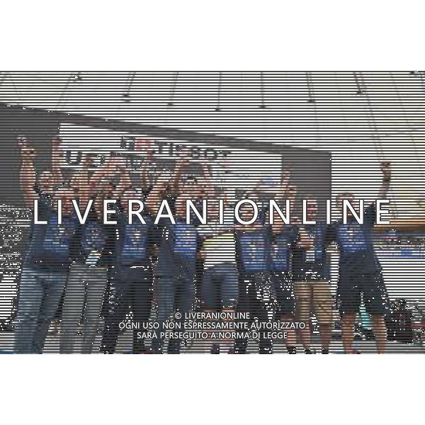 26-10-2025 World Championships Elite Track; Giornata 05; 2025, Italia; Viviani, Elia; Cecchini, Elena; Villa, Marco; Dagnoni, Cordiano; Ferrara, Raffaele; Amadio, Roberto; Santiago Del Cile - Velodromo Penalolen; ©SIROTTI - AGENZIA ALDO LIVERANI SAS