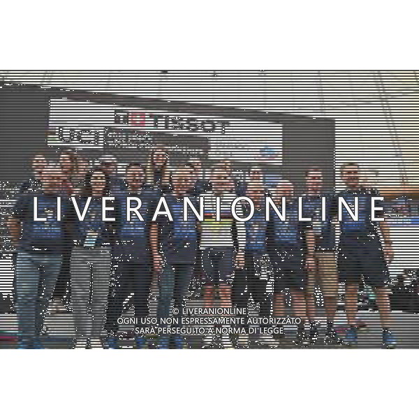 26-10-2025 World Championships Elite Track; Giornata 05; 2025, Italia; Viviani, Elia; Cecchini, Elena; Villa, Marco; Dagnoni, Cordiano; Ferrara, Raffaele; Amadio, Roberto; Santiago Del Cile - Velodromo Penalolen; ©SIROTTI - AGENZIA ALDO LIVERANI SAS