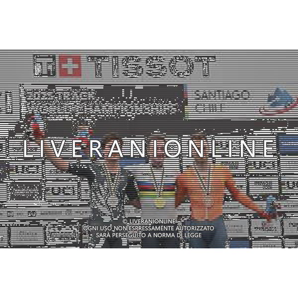 26-10-2025 World Championships Elite Track; Giornata 05; 2025, Lotto; 2025, New Zealand; 2025, Olanda; Viviani, Elia; Stewart, Campbell; Havik, Yoeri; Santiago Del Cile - Velodromo Penalolen; ©SIROTTI - AGENZIA ALDO LIVERANI SAS