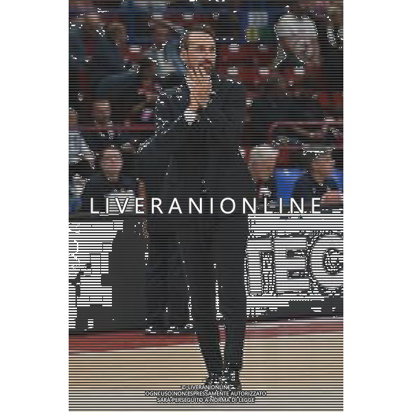 TVRG Olimpia Milano vs Reyer Venezia nella foto Giuseppe Poeta assistente allenatore Assago (MI) 26-10-2025 Unipol Forum EA7 Emporio Armani Milano vs Umana Reyer Venezia Campionato Serie A Unipol - 4a giornata foto Roberto Garavaglia/Agenzia Aldo Liverani sas