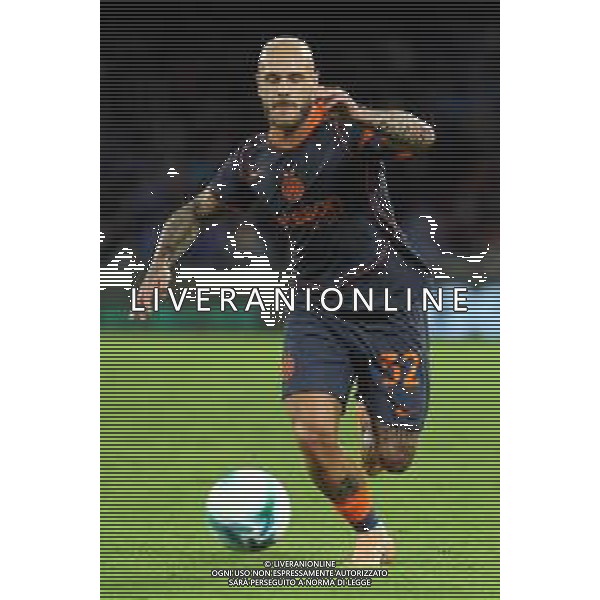 25-10-2025 -NAPOLI CAMPIONATO DI CALCIO SERIE A NAPOLI-INTER NELLA FOTO: Federico Dimarco FOTO Mosca\AGENZIA LIVERANI