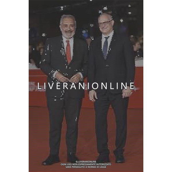 Roma 26 Ottobre 2025 Rome Film Festival - Red Carpet di chiusura con la quarta stagione di "Vita da Carlo" Nella Foto: Francesco Rocca - Roberto Gualtieri Foto Credit: Andrea Bracaglia AG ALDO LIVERANI SAS