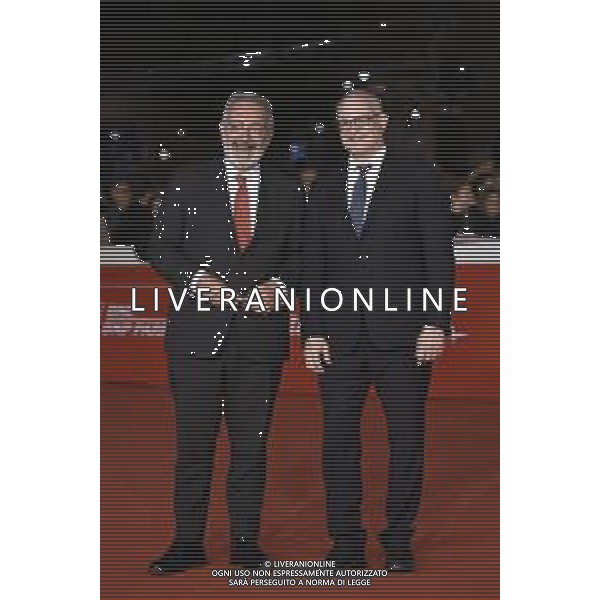 Roma 26 Ottobre 2025 Rome Film Festival - Red Carpet di chiusura con la quarta stagione di "Vita da Carlo" Nella Foto: Francesco Rocca - Roberto Gualtieri Foto Credit: Andrea Bracaglia AG ALDO LIVERANI SAS