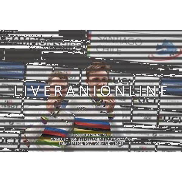 26-10-2025 World Championships Elite Track; Giornata 05; 2025, Belgium; De Wylder, Lindsay; Van De Bossche, Fabio; Santiago Del Cile - Velodromo Penalolen; ©SIROTTI - AGENZIA ALDO LIVERANI SAS