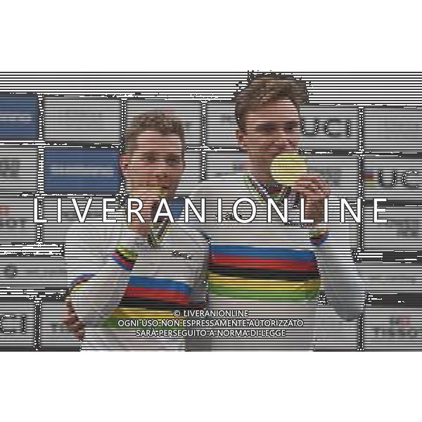 26-10-2025 World Championships Elite Track; Giornata 05; 2025, Belgium; De Wylder, Lindsay; Van De Bossche, Fabio; Santiago Del Cile - Velodromo Penalolen; ©SIROTTI - AGENZIA ALDO LIVERANI SAS