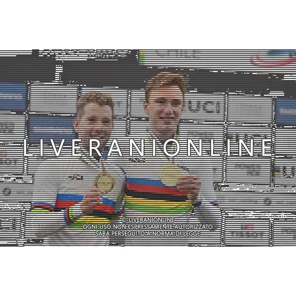 26-10-2025 World Championships Elite Track; Giornata 05; 2025, Belgium; De Wylder, Lindsay; Van De Bossche, Fabio; Santiago Del Cile - Velodromo Penalolen; ©SIROTTI - AGENZIA ALDO LIVERANI SAS