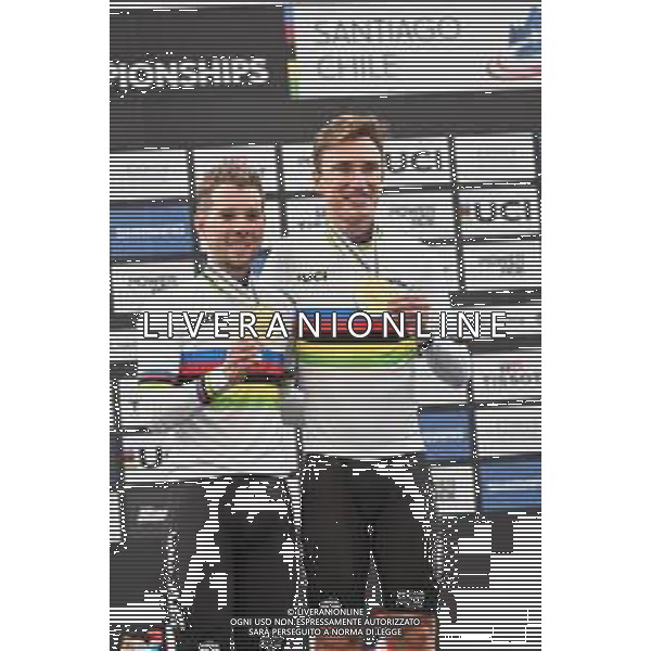 26-10-2025 World Championships Elite Track; Giornata 05; 2025, Belgium; De Wylder, Lindsay; Van De Bossche, Fabio; Santiago Del Cile - Velodromo Penalolen; ©SIROTTI - AGENZIA ALDO LIVERANI SAS