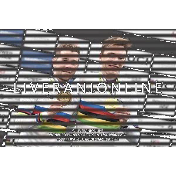 26-10-2025 World Championships Elite Track; Giornata 05; 2025, Belgium; De Wylder, Lindsay; Van De Bossche, Fabio; Santiago Del Cile - Velodromo Penalolen; ©SIROTTI - AGENZIA ALDO LIVERANI SAS