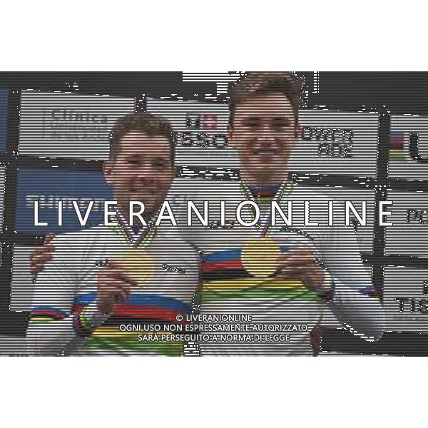 26-10-2025 World Championships Elite Track; Giornata 05; 2025, Belgium; De Wylder, Lindsay; Van De Bossche, Fabio; Santiago Del Cile - Velodromo Penalolen; ©SIROTTI - AGENZIA ALDO LIVERANI SAS