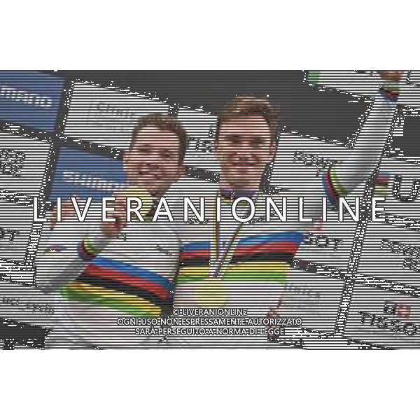 26-10-2025 World Championships Elite Track; Giornata 05; 2025, Belgium; De Wylder, Lindsay; Van De Bossche, Fabio; Santiago Del Cile - Velodromo Penalolen; ©SIROTTI - AGENZIA ALDO LIVERANI SAS