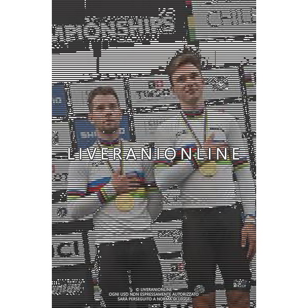 26-10-2025 World Championships Elite Track; Giornata 05; 2025, Belgium; De Wylder, Lindsay; Van De Bossche, Fabio; Santiago Del Cile - Velodromo Penalolen; ©SIROTTI - AGENZIA ALDO LIVERANI SAS