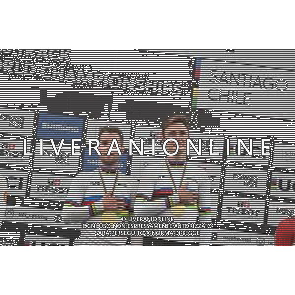 26-10-2025 World Championships Elite Track; Giornata 05; 2025, Belgium; De Wylder, Lindsay; Van De Bossche, Fabio; Santiago Del Cile - Velodromo Penalolen; ©SIROTTI - AGENZIA ALDO LIVERANI SAS