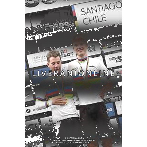 26-10-2025 World Championships Elite Track; Giornata 05; 2025, Belgium; De Wylder, Lindsay; Van De Bossche, Fabio; Santiago Del Cile - Velodromo Penalolen; ©SIROTTI - AGENZIA ALDO LIVERANI SAS