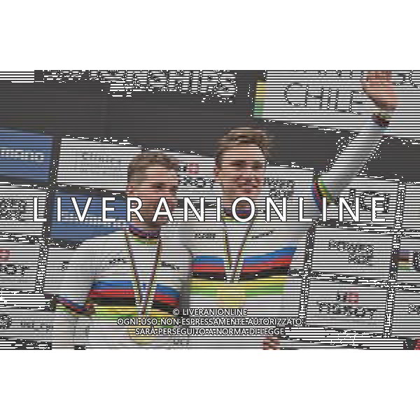 26-10-2025 World Championships Elite Track; Giornata 05; 2025, Belgium; De Wylder, Lindsay; Van De Bossche, Fabio; Santiago Del Cile - Velodromo Penalolen; ©SIROTTI - AGENZIA ALDO LIVERANI SAS