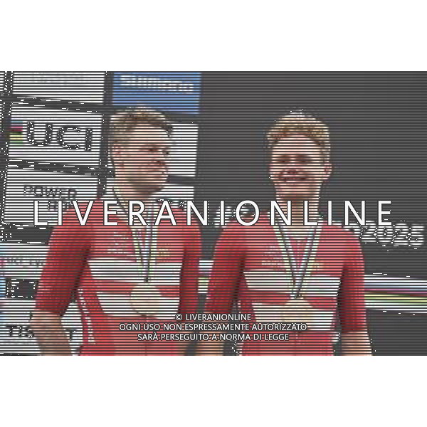 26-10-2025 World Championships Elite Track; Giornata 05; 2025, Danimarca; Larsen, Niklas; Leth, Lasse; Santiago Del Cile - Velodromo Penalolen; ©SIROTTI - AGENZIA ALDO LIVERANI SAS