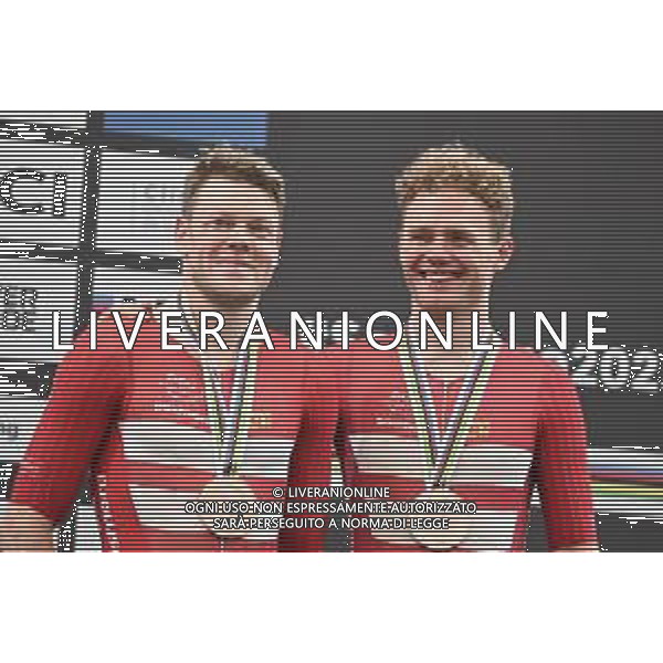 26-10-2025 World Championships Elite Track; Giornata 05; 2025, Danimarca; Larsen, Niklas; Leth, Lasse; Santiago Del Cile - Velodromo Penalolen; ©SIROTTI - AGENZIA ALDO LIVERANI SAS