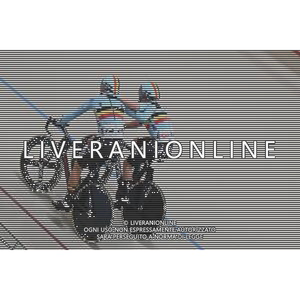 26-10-2025 World Championships Elite Track; Giornata 05; 2025, Belgium; De Wylder, Lindsay; Van De Bossche, Fabio; Santiago Del Cile - Velodromo Penalolen; ©SIROTTI - AGENZIA ALDO LIVERANI SAS