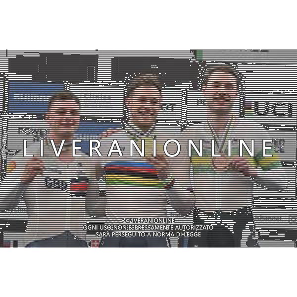 26-10-2025 World Championships Elite Track; Giornata 05; 2025, Olanda; 2025, Great Britain; 2025, Australia; Lavreysen, Harrie; Richardson, Matthew; Hoffman, Leigh; Santiago Del Cile - Velodromo Penalolen; ©SIROTTI - AGENZIA ALDO LIVERANI SAS