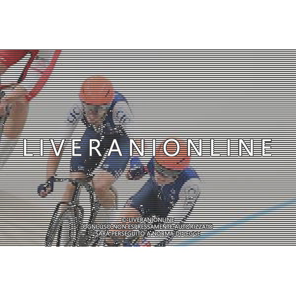 26-10-2025 World Championships Elite Track; Giornata 05; 2025, France; Nilsson, Julien Oscar; Petit, Clement; Santiago Del Cile - Velodromo Penalolen; ©SIROTTI - AGENZIA ALDO LIVERANI SAS