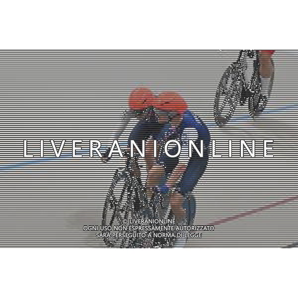 26-10-2025 World Championships Elite Track; Giornata 05; 2025, France; Nilsson, Julien Oscar; Petit, Clement; Santiago Del Cile - Velodromo Penalolen; ©SIROTTI - AGENZIA ALDO LIVERANI SAS