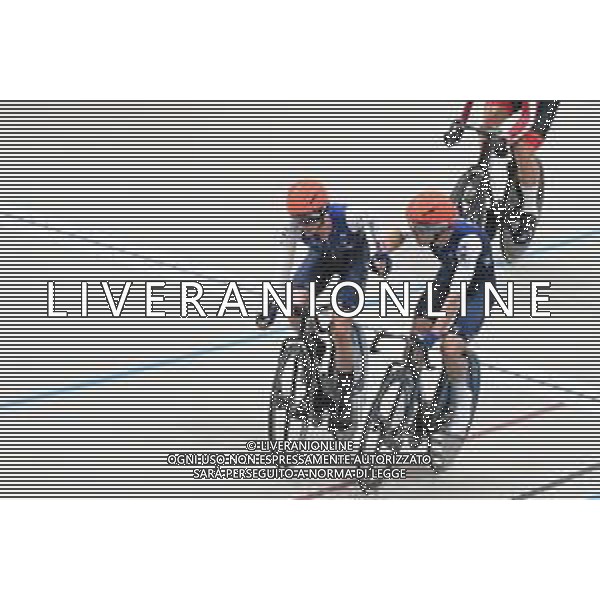 26-10-2025 World Championships Elite Track; Giornata 05; 2025, France; Nilsson, Julien Oscar; Petit, Clement; Santiago Del Cile - Velodromo Penalolen; ©SIROTTI - AGENZIA ALDO LIVERANI SAS