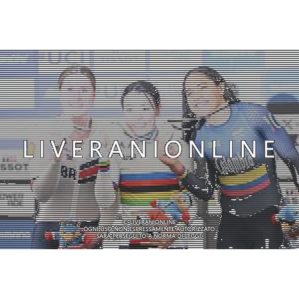 26-10-2025 World Championships Elite Women Track; Giornata 05; 2025, Japan; 2025, Great Britain; 2025, Colombia; Sato, Mina; Finucane, Emma; Cuadrado Florez, Stefany Lorena; Santiago Del Cile - Velodromo Penalolen; ©SIROTTI - AGENZIA ALDO LIVERANI SAS