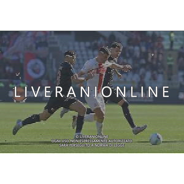 TVMV-Torino 26.10.2025 Stadio Grande Torino @Manuela Viganti/Ag. Aldo Liverani sas Torino vs Genoa Campionato Calcio Serie A Enilive 2025/2026 8a giornata Nella foto: giovanni simeone, rusla malinovskyi e guillermo maripan ©TVMV - AGENZIA ALDO LIVERANI SAS