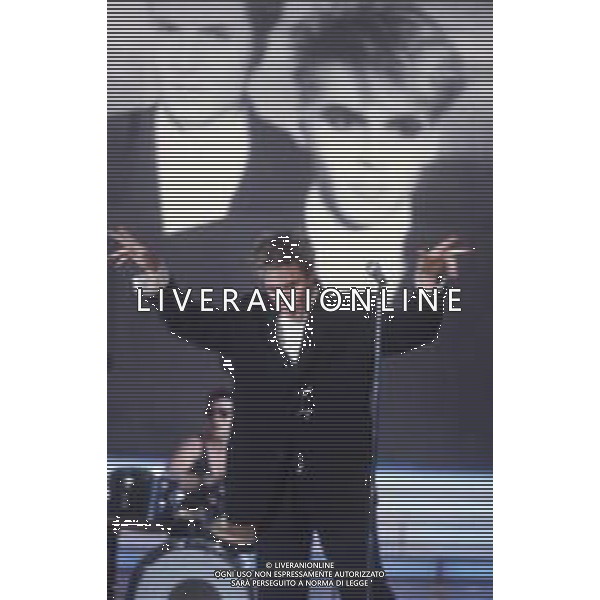 DIAP-RETROSPETTIVA SIMON LE BON CANTANTE NELLA FOTO SIMON LE BON NELL\'ANNO 1987 AG ALDO LIVERANI SAS