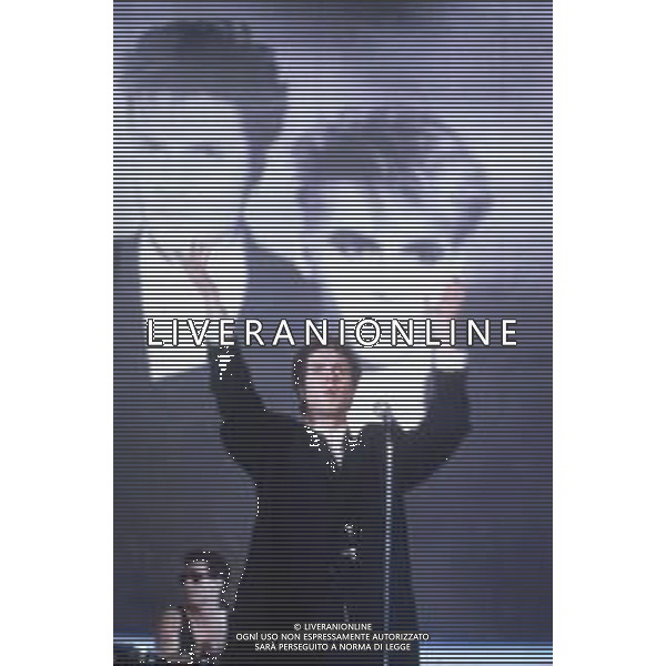 DIAP-RETROSPETTIVA SIMON LE BON CANTANTE NELLA FOTO SIMON LE BON NELL\'ANNO 1987 AG ALDO LIVERANI SAS