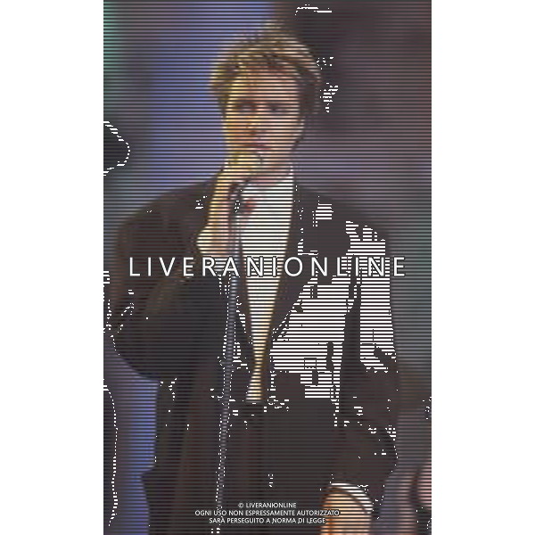 DIAP-RETROSPETTIVA SIMON LE BON CANTANTE NELLA FOTO SIMON LE BON NELL\'ANNO 1987 AG ALDO LIVERANI SAS